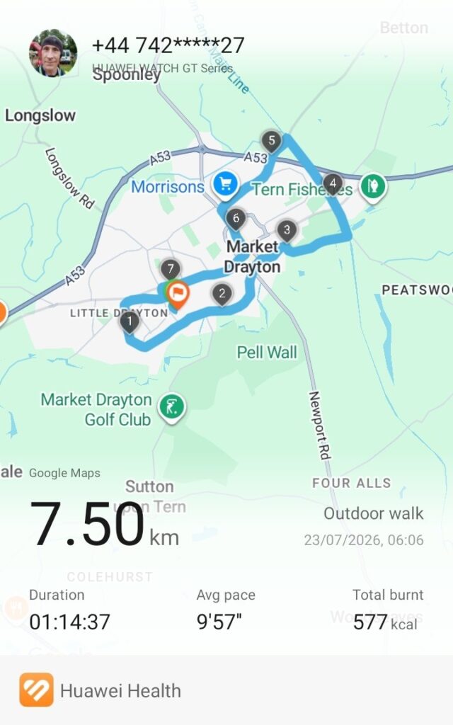 Morning Walk with a Stair Climb