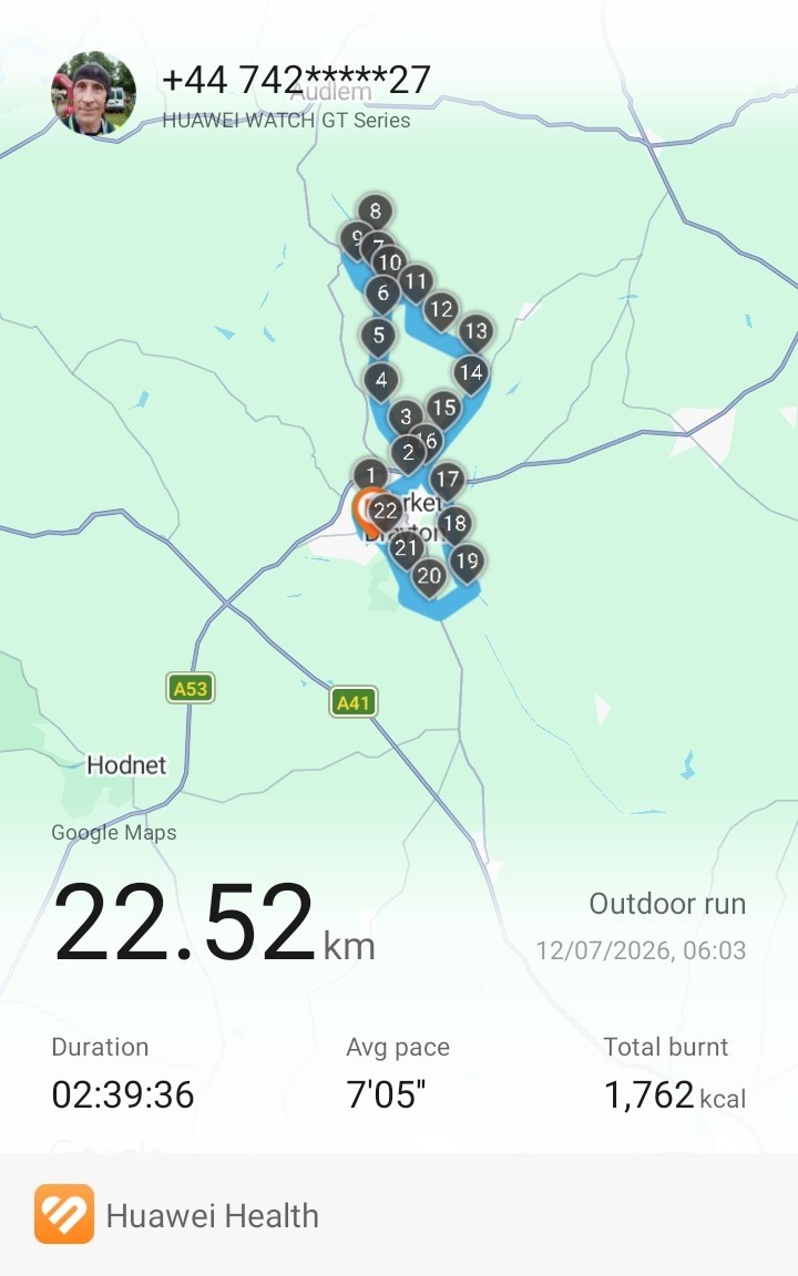 Walk, Jog, Walk Around Market Drayton